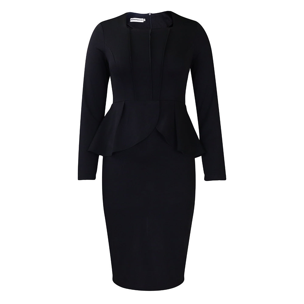 Women Dress plus Size Women's Autumn and Winter Dress