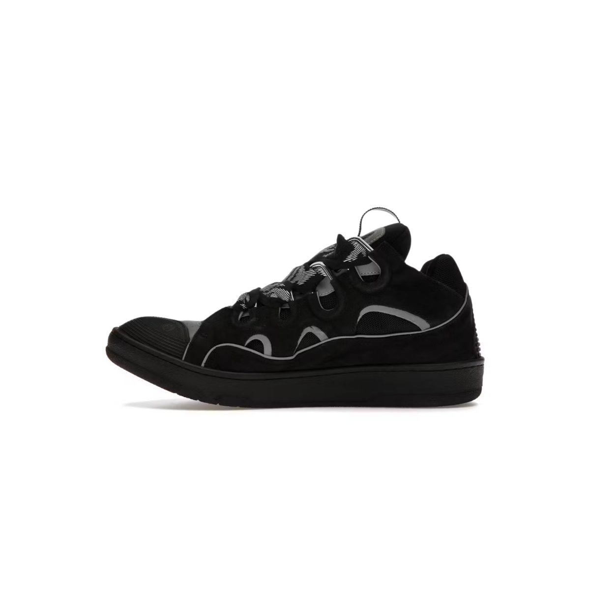 Lanvin Curb Black Reflective Sneakers