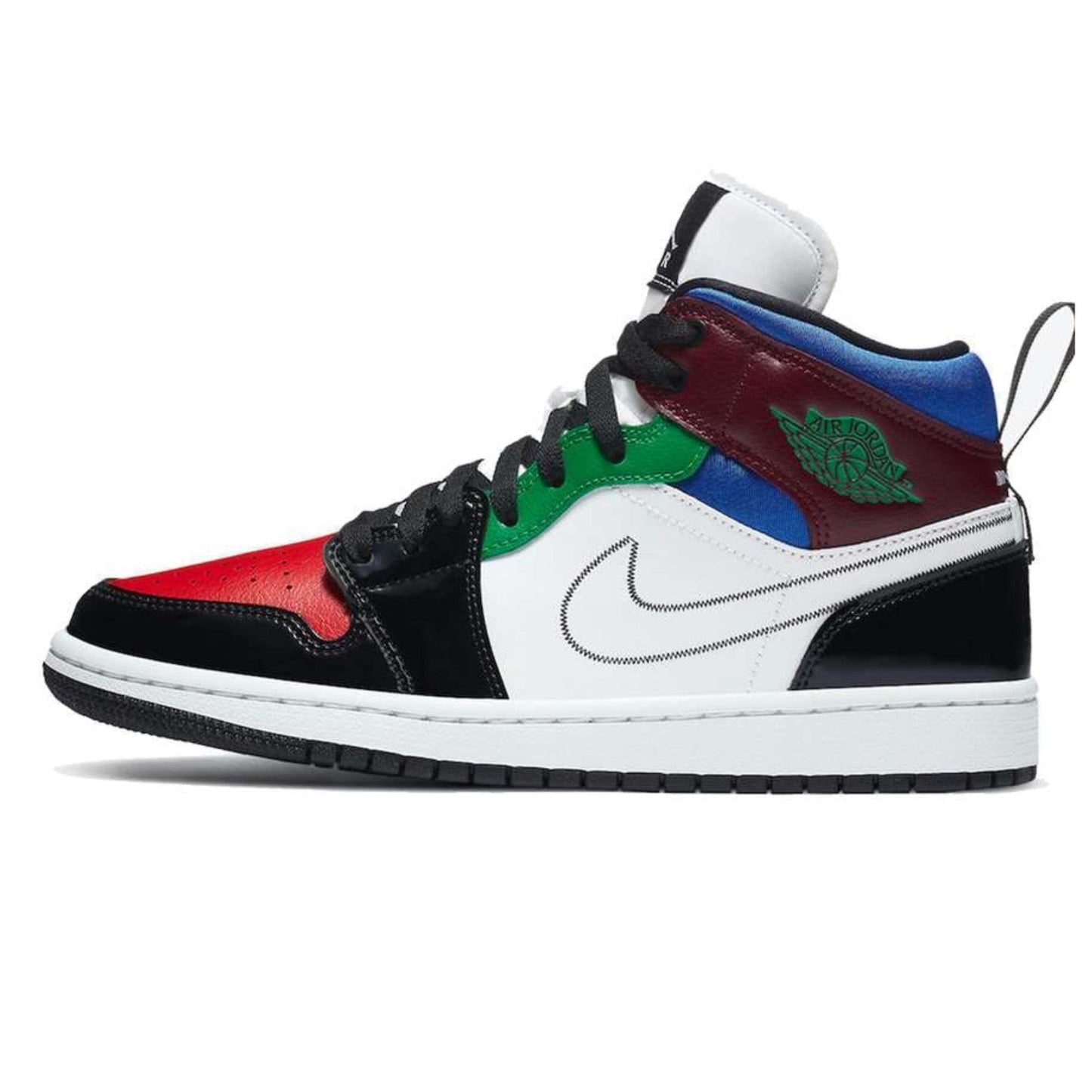 Air Jordan 1 Mid 'Multi Colour Patent'