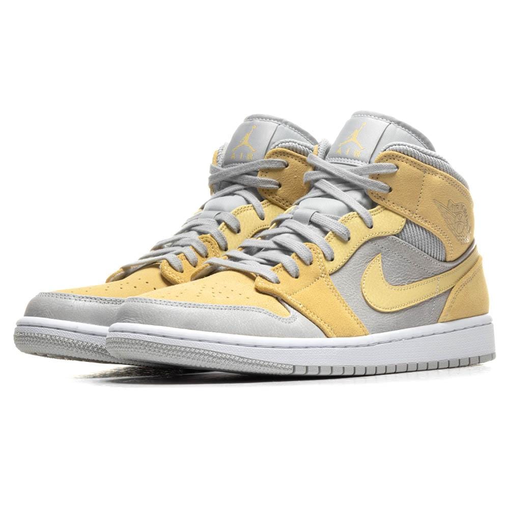 Air Jordan 1 Mid 'Mixed Textures Lemon Yellow'